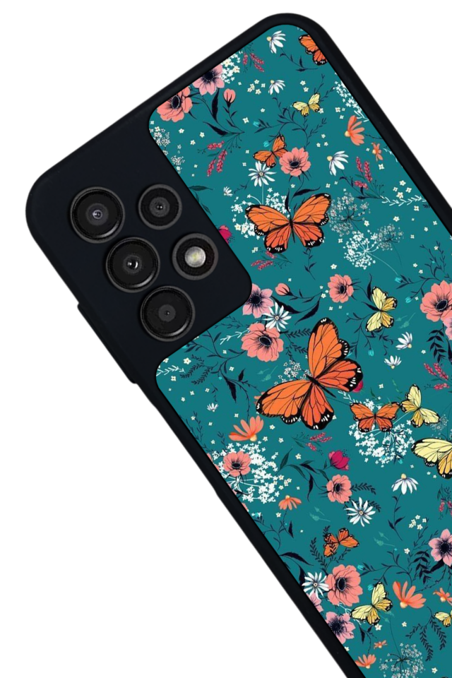 Samsung Galaxy A23 Uyumlu Kelebek Tasarımlı Glossy Premium Kılıf