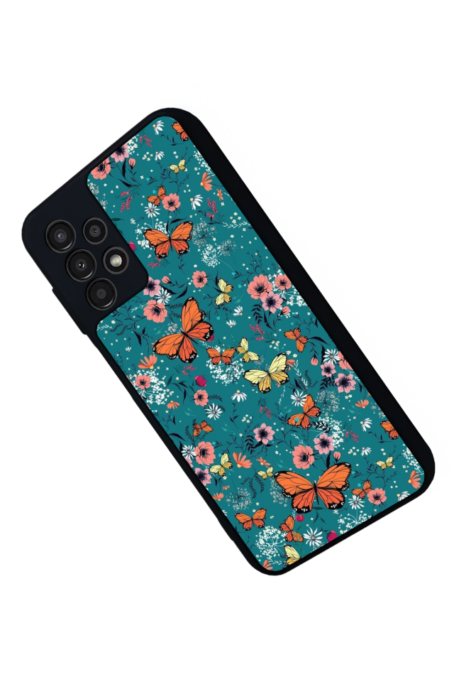 Samsung Galaxy A23 Uyumlu Kelebek Tasarımlı Glossy Premium Kılıf