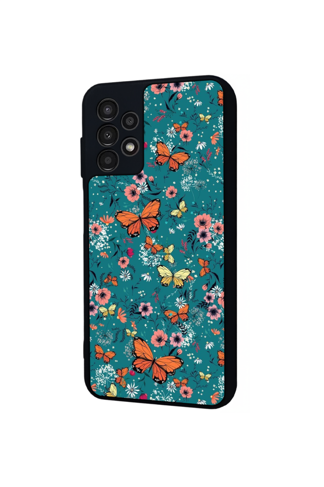 Samsung Galaxy A23 Uyumlu Kelebek Tasarımlı Glossy Premium Kılıf