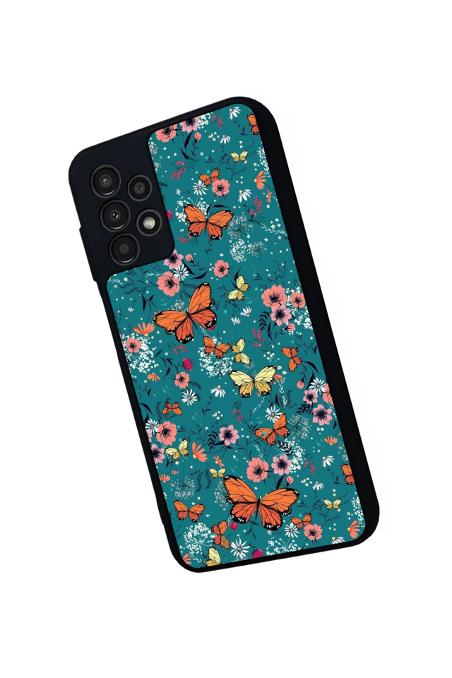 Samsung Galaxy A23 Uyumlu Kelebek Tasarımlı Glossy Premium Kılıf