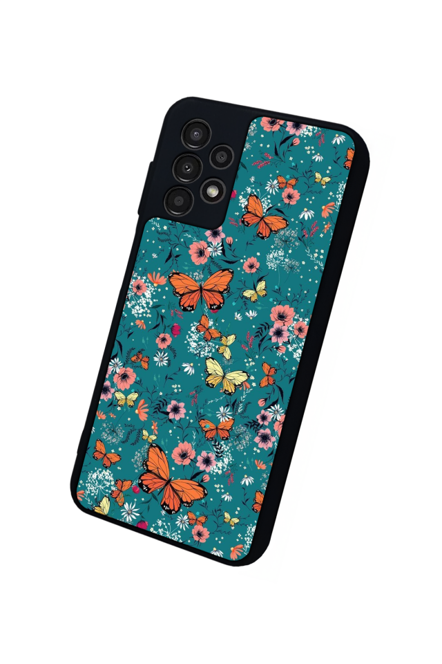 Samsung Galaxy A23 Uyumlu Kelebek Tasarımlı Glossy Premium Kılıf