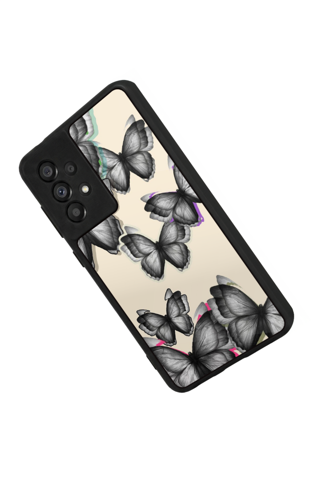 Samsung Galaxy A73 Uyumlu Kelebek Tasarımlı Glossy Premium Kılıf