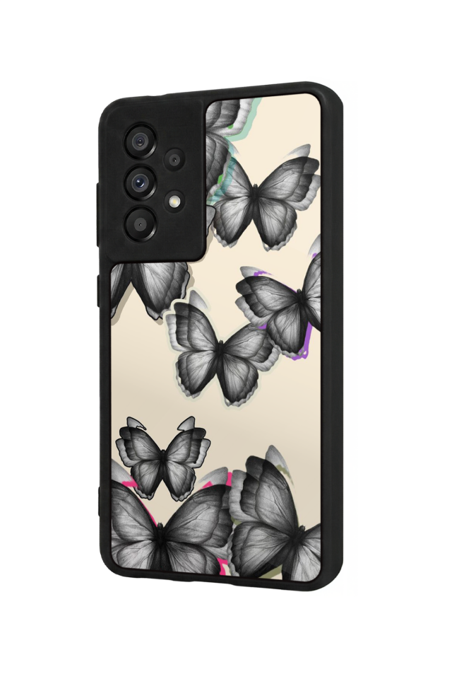 Samsung Galaxy A73 Uyumlu Kelebek Tasarımlı Glossy Premium Kılıf