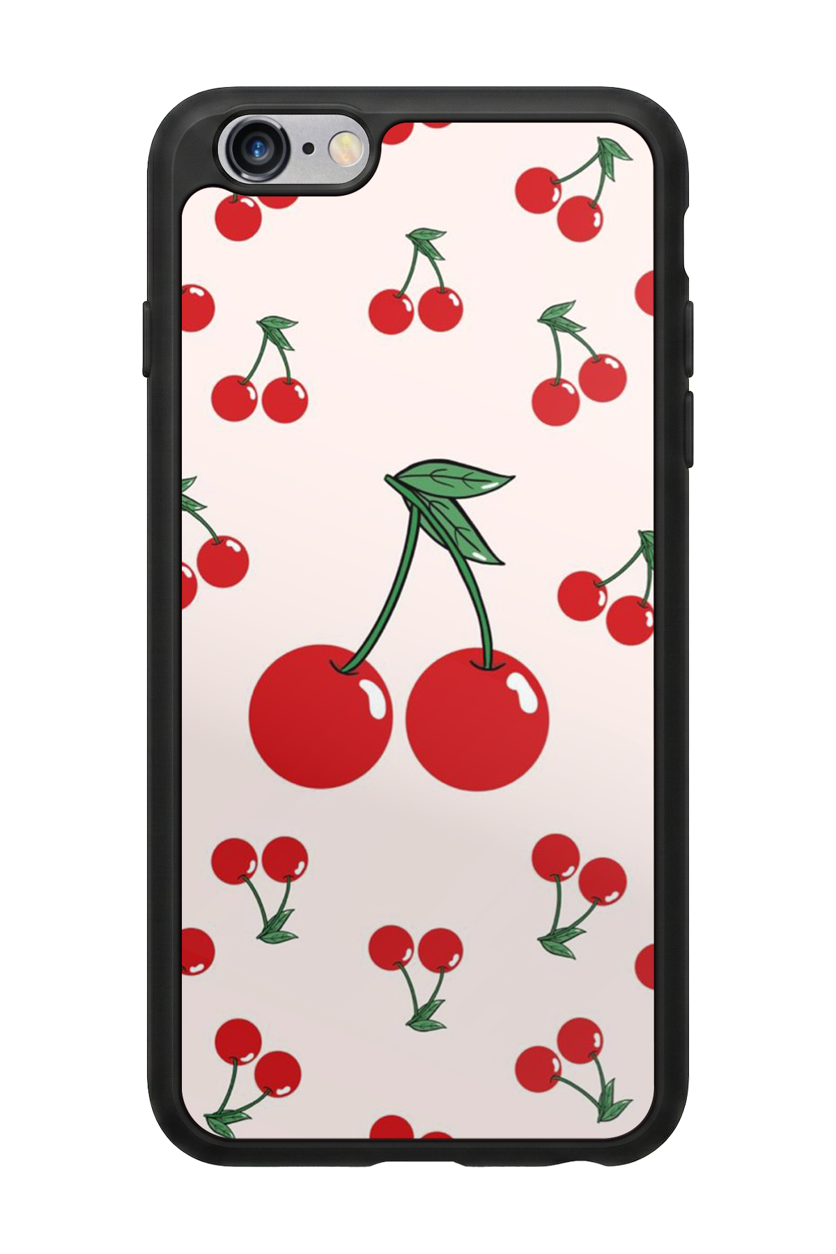 iPhone 6s Plus Uyumlu Kiraz Tasarımlı Glossy Premium Kılıf