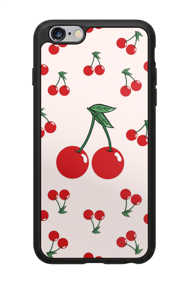 iPhone 6s Plus Uyumlu Kiraz Tasarımlı Glossy Premium Kılıf