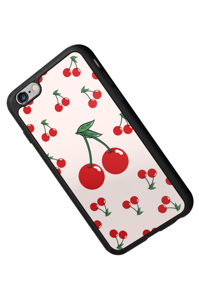 iPhone 6s Plus Uyumlu Kiraz Tasarımlı Glossy Premium Kılıf