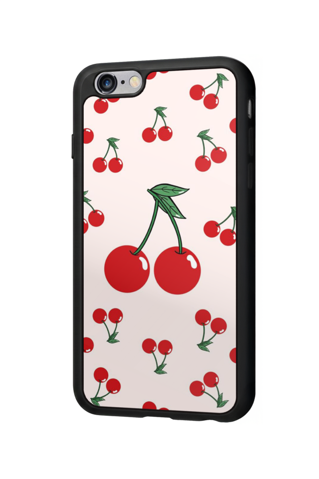 iPhone 6s Plus Uyumlu Kiraz Tasarımlı Glossy Premium Kılıf