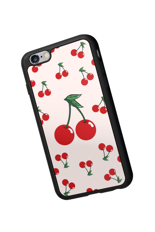 iPhone 6s Plus Uyumlu Kiraz Tasarımlı Glossy Premium Kılıf