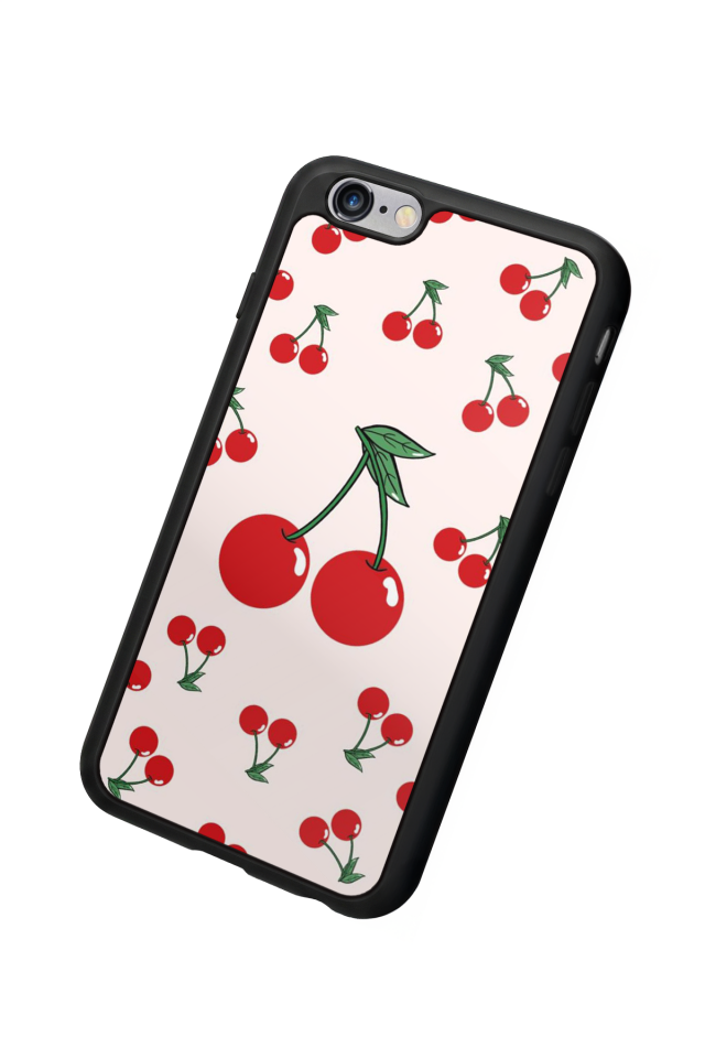 iPhone 6s Plus Uyumlu Kiraz Tasarımlı Glossy Premium Kılıf