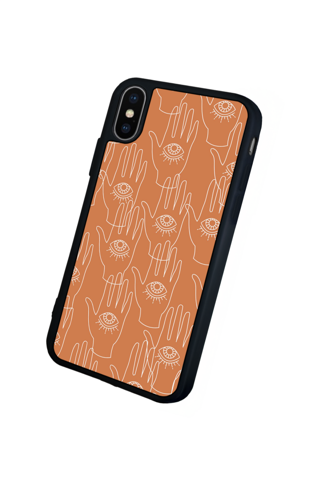 iPhone X/ XS Uyumlu Line Art Tasarımlı Glossy Premium Kılıf