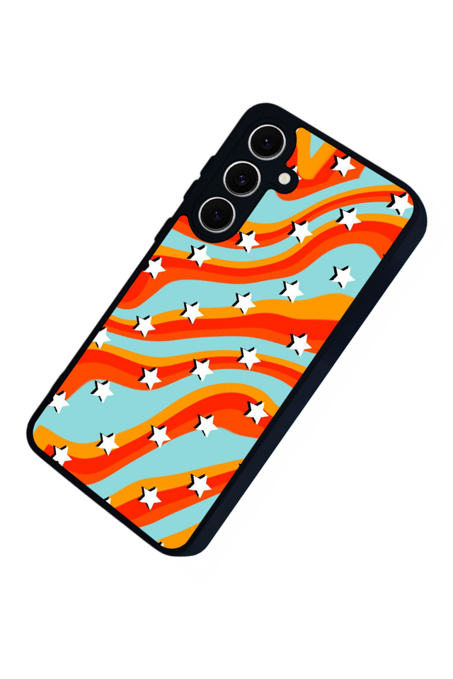 Samsung Galaxy A16 Uyumlu Retro Yildizlar Tasarımlı Glossy Premium Kılıf