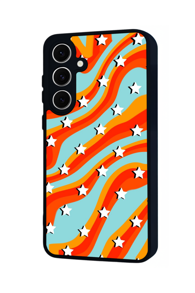 Samsung Galaxy A16 Uyumlu Retro Yildizlar Tasarımlı Glossy Premium Kılıf