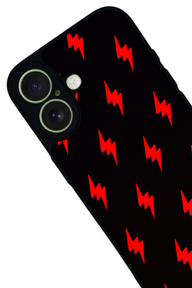 iPhone 17 Uyumlu Simsek Tasarımlı Glossy Premium Kılıf