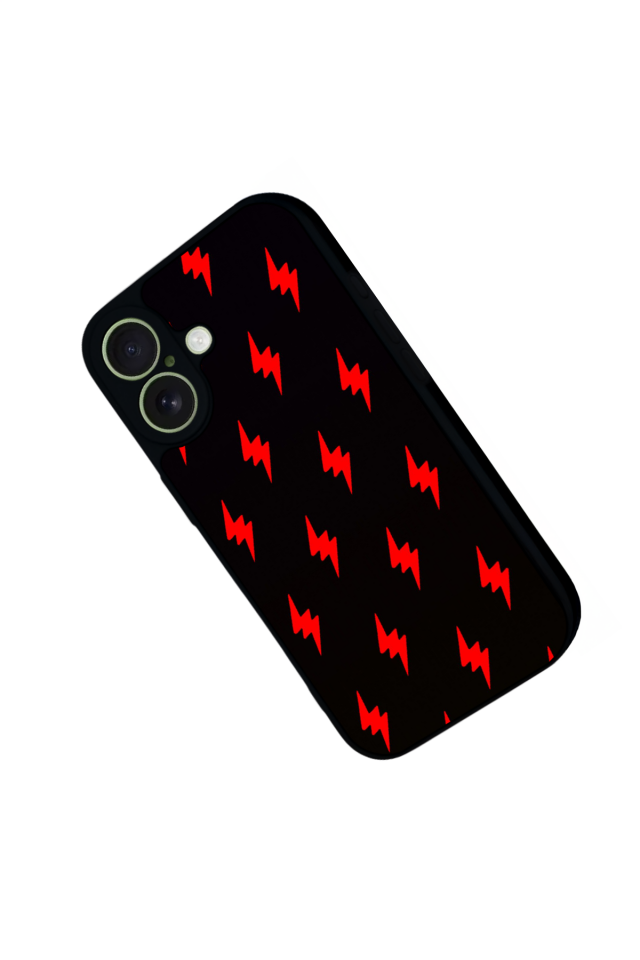 iPhone 17 Uyumlu Simsek Tasarımlı Glossy Premium Kılıf