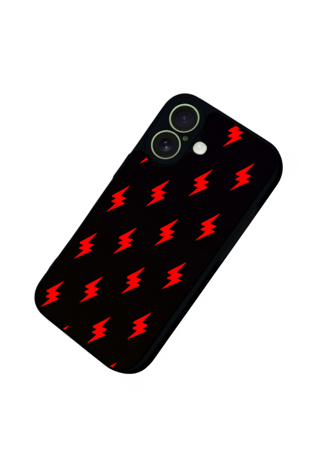 iPhone 17 Uyumlu Simsek Tasarımlı Glossy Premium Kılıf