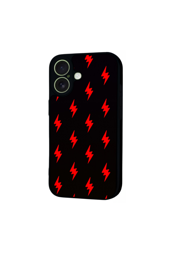 iPhone 17 Uyumlu Simsek Tasarımlı Glossy Premium Kılıf