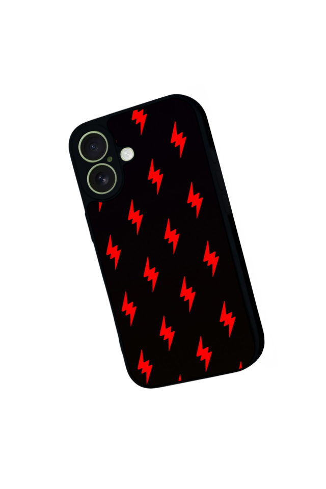 iPhone 17 Uyumlu Simsek Tasarımlı Glossy Premium Kılıf