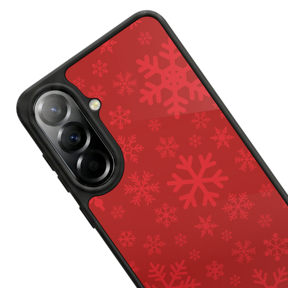 Samsung Galaxy A37 Uyumlu Yilbasi Christmas Tasarımlı Glossy Premium Kılıf