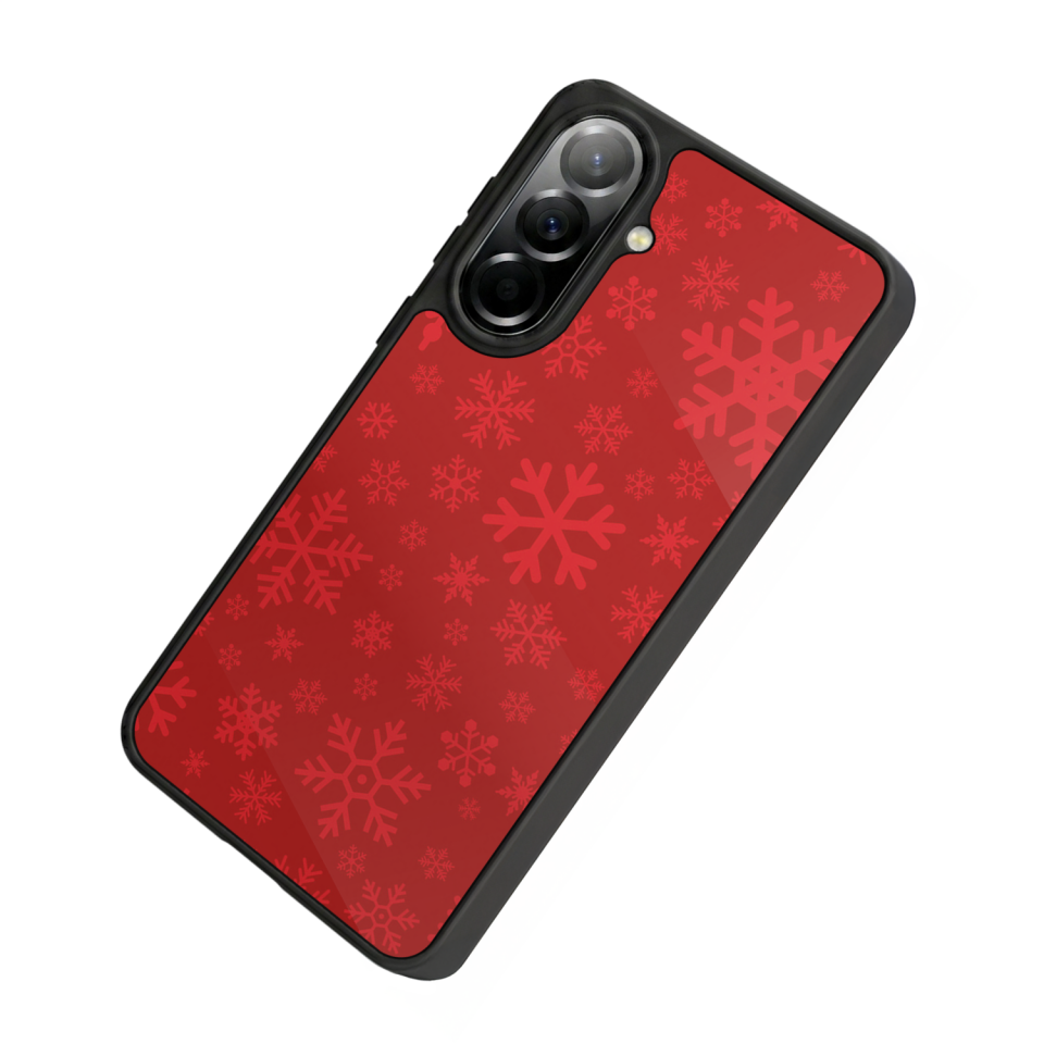 Samsung Galaxy A37 Uyumlu Yilbasi Christmas Tasarımlı Glossy Premium Kılıf