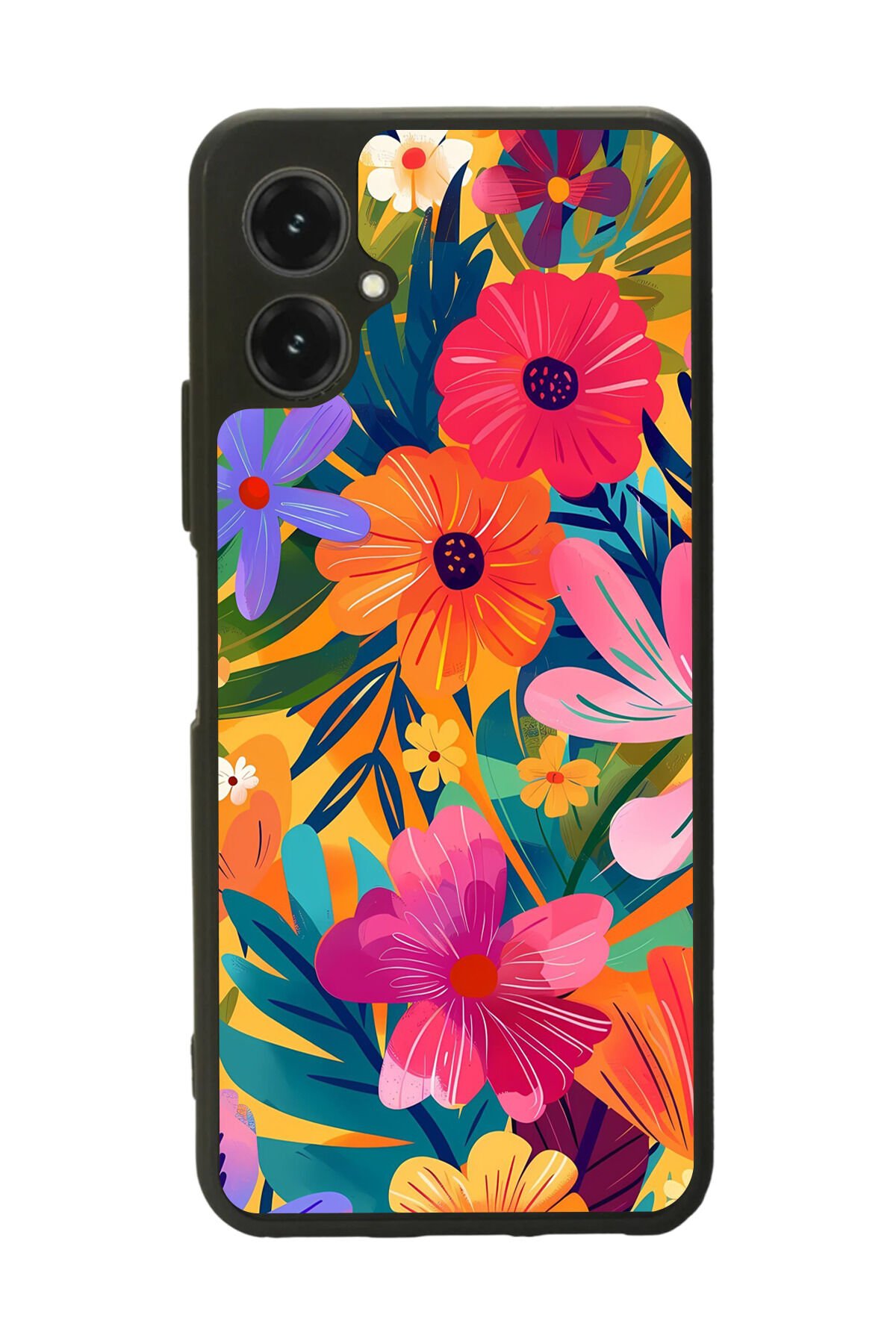 Omix X5 Uyumlu Floral Tasarımlı Glossy Premium Kılıf