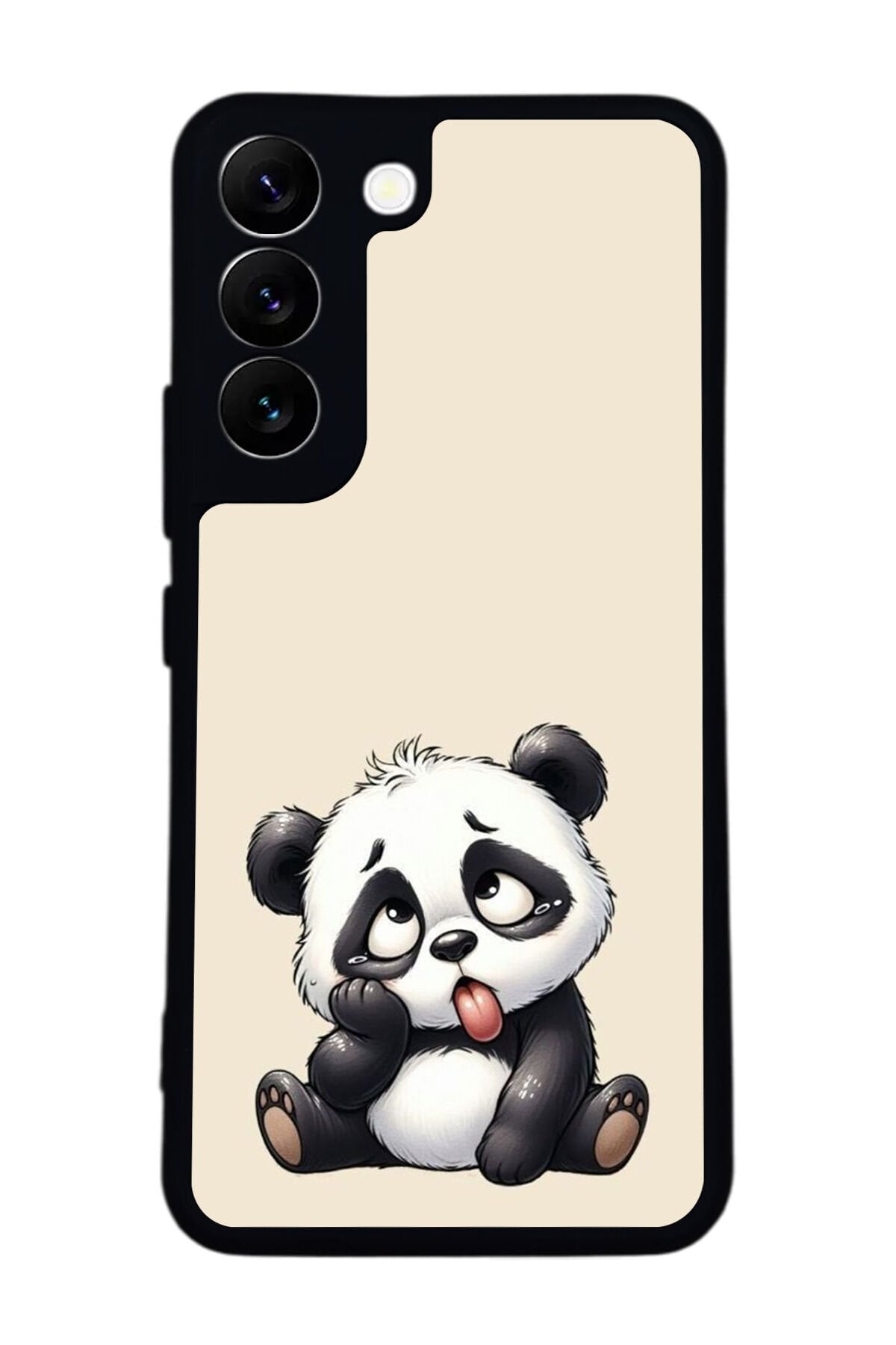 Samsung Galaxy S22 Uyumlu Panda Tasarımlı Glossy Premium Kılıf