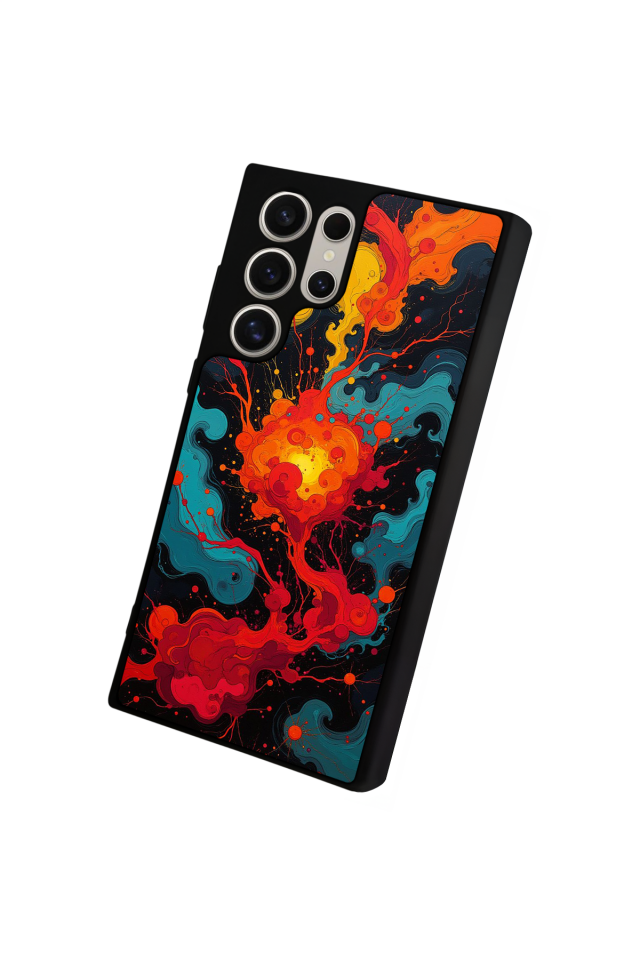 Samsung Galaxy S24 Ultra Uyumlu Abstract Tasarımlı Glossy Premium Kılıf