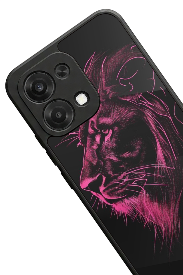 Oppo A6 Pro Uyumlu Aslan Tasarımlı Glossy Premium Kılıf