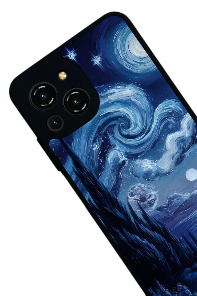 Reeder S23 Pro Max Uyumlu Ay Tasarımlı Glossy Premium Kılıf