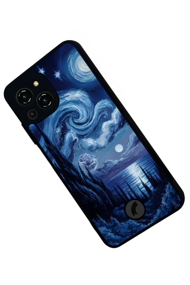 Reeder S23 Pro Max Uyumlu Ay Tasarımlı Glossy Premium Kılıf