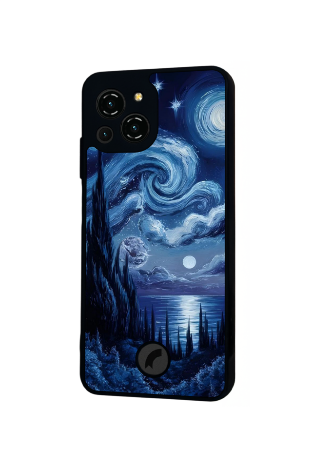 Reeder S23 Pro Max Uyumlu Ay Tasarımlı Glossy Premium Kılıf