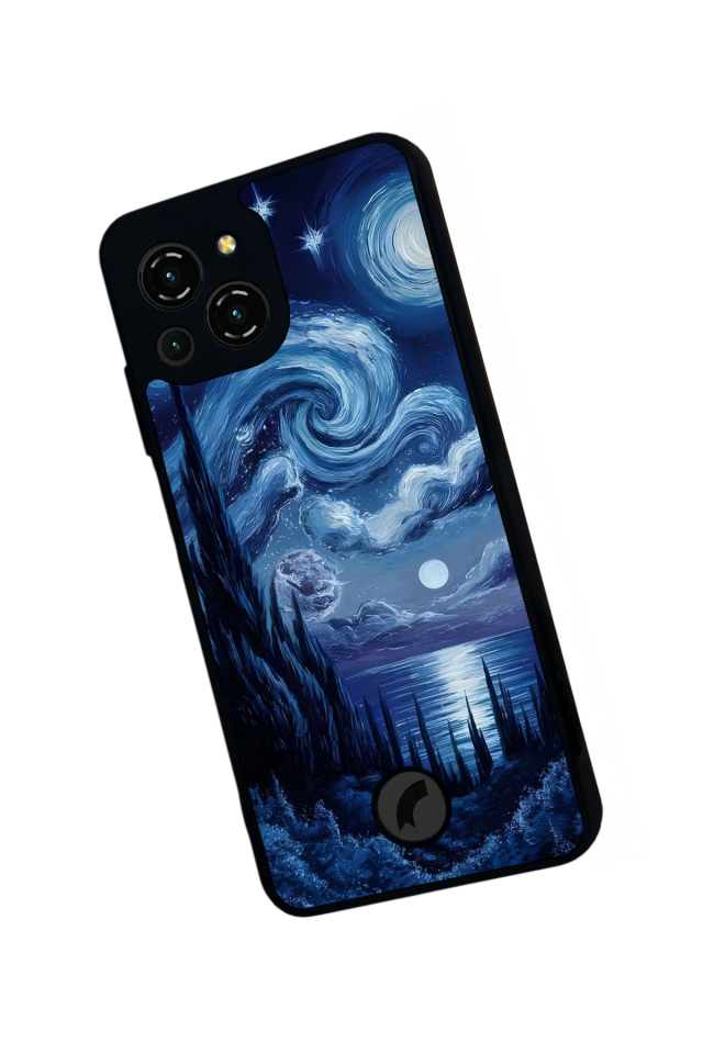 Reeder S23 Pro Max Uyumlu Ay Tasarımlı Glossy Premium Kılıf