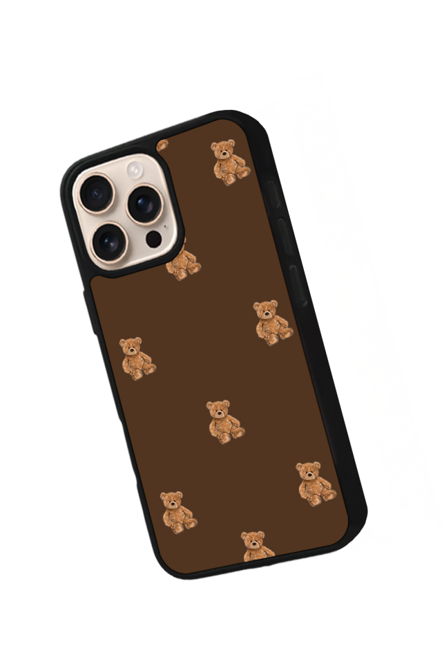 iPhone 15 Pro Max Uyumlu Ayı Tasarımlı Glossy Premium Kılıf