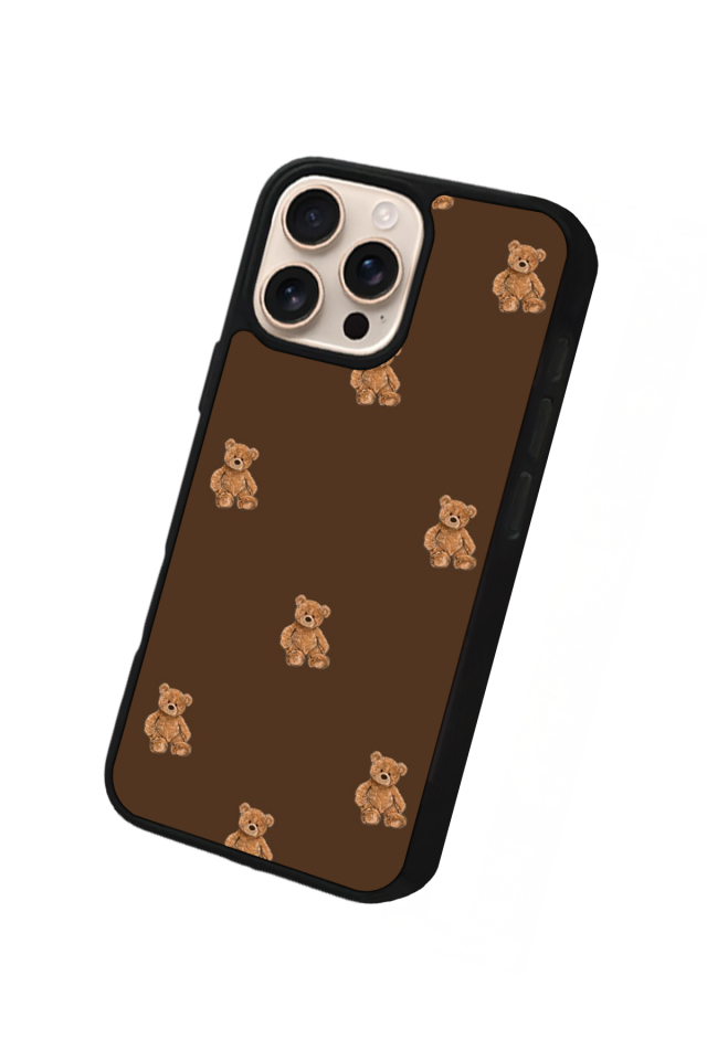 iPhone 15 Pro Max Uyumlu Ayı Tasarımlı Glossy Premium Kılıf