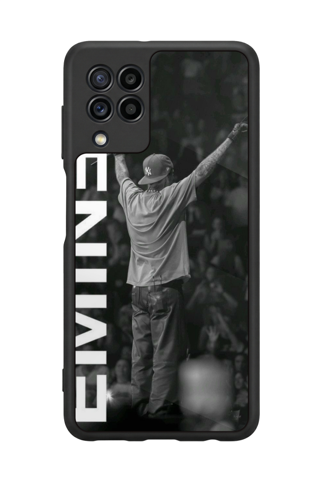Samsung Galaxy M22 Uyumlu Eminem Tasarımlı Glossy Premium Kılıf