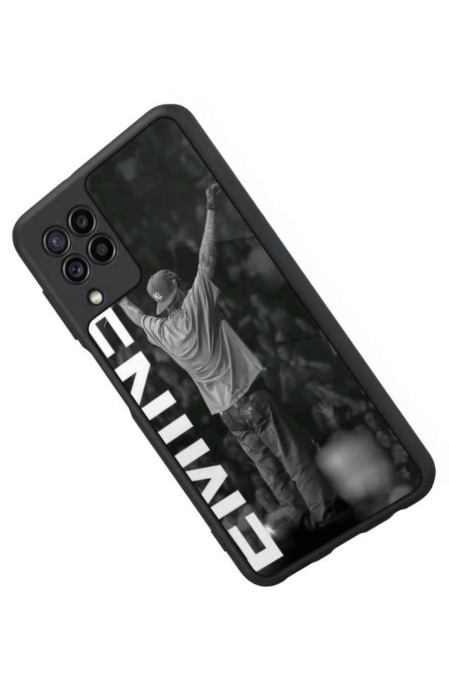 Samsung Galaxy M22 Uyumlu Eminem Tasarımlı Glossy Premium Kılıf