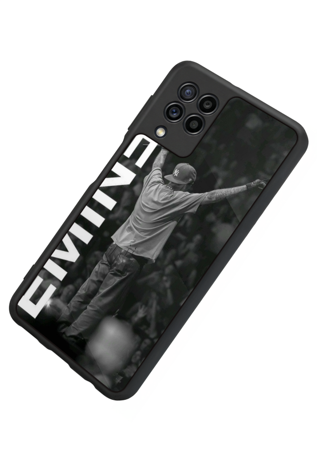 Samsung Galaxy M22 Uyumlu Eminem Tasarımlı Glossy Premium Kılıf