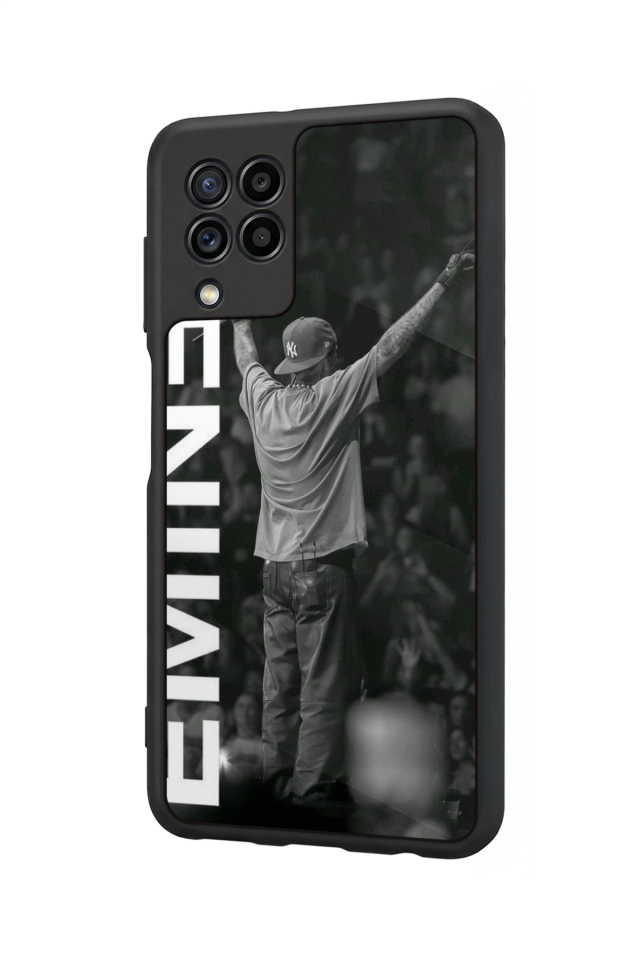 Samsung Galaxy M22 Uyumlu Eminem Tasarımlı Glossy Premium Kılıf
