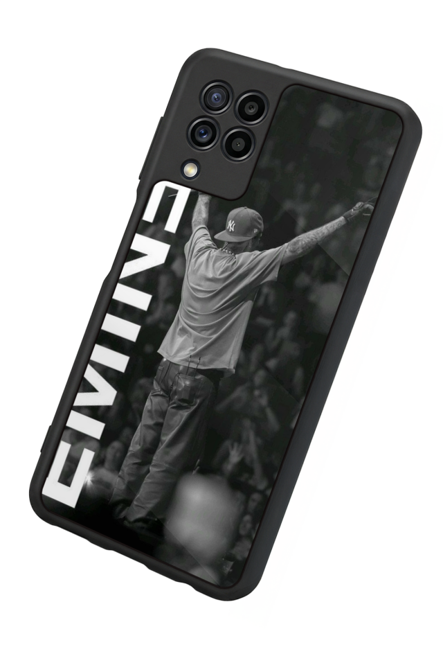 Samsung Galaxy M22 Uyumlu Eminem Tasarımlı Glossy Premium Kılıf