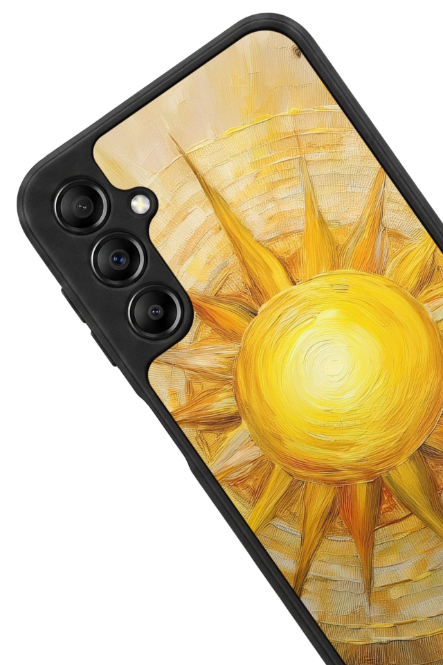 Samsung Galaxy A14 Uyumlu Güneş Tasarımlı Glossy Premium Kılıf