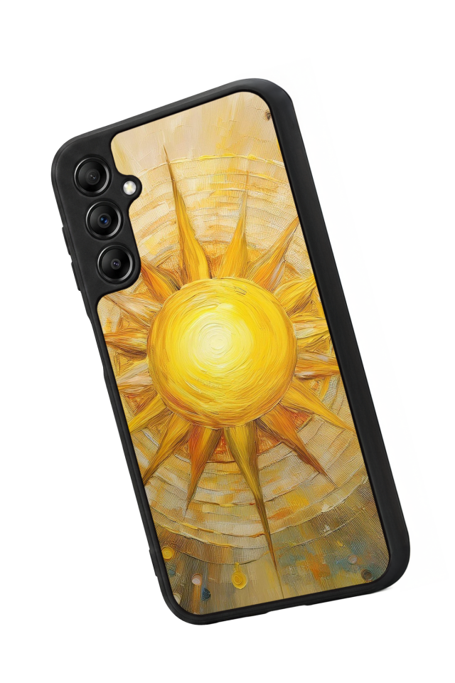 Samsung Galaxy A14 Uyumlu Güneş Tasarımlı Glossy Premium Kılıf