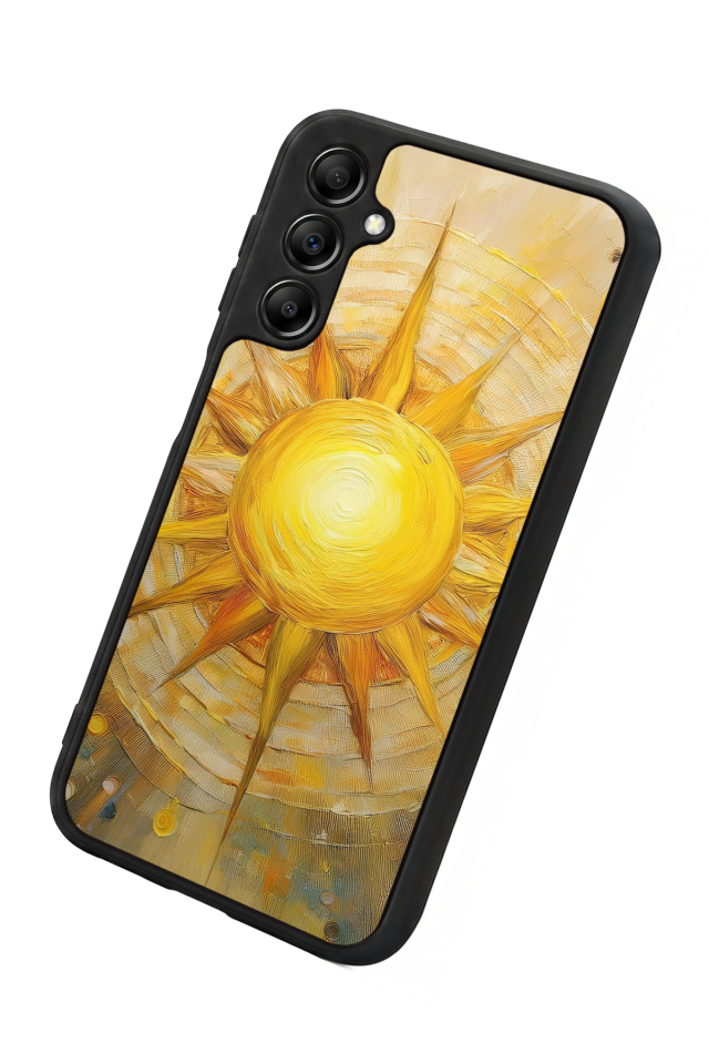 Samsung Galaxy A14 Uyumlu Güneş Tasarımlı Glossy Premium Kılıf