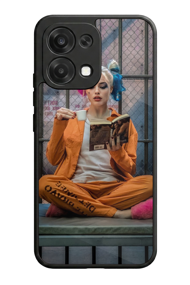 Oppo A6 Pro Uyumlu HarleyQueen Tasarımlı Glossy Premium Kılıf
