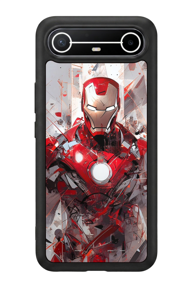 Tecno Spark Slim 5G Uyumlu Iron Man ( Demir Adam ) Tasarımlı Glossy Premium Kılıf