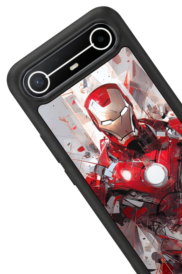 Tecno Spark Slim 5G Uyumlu Iron Man ( Demir Adam ) Tasarımlı Glossy Premium Kılıf