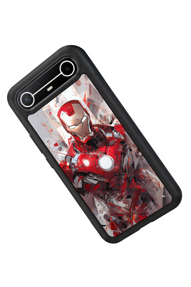 Tecno Spark Slim 5G Uyumlu Iron Man ( Demir Adam ) Tasarımlı Glossy Premium Kılıf