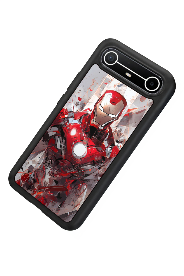 Tecno Spark Slim 5G Uyumlu Iron Man ( Demir Adam ) Tasarımlı Glossy Premium Kılıf