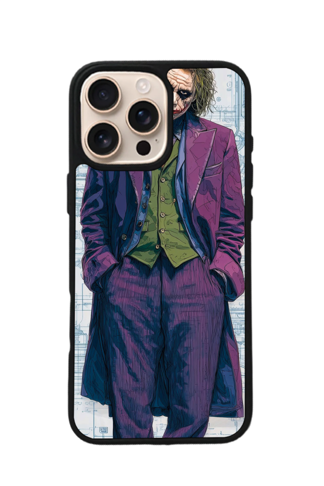 iPhone 14 Pro Max Uyumlu Joker Tasarımlı Glossy Premium Kılıf