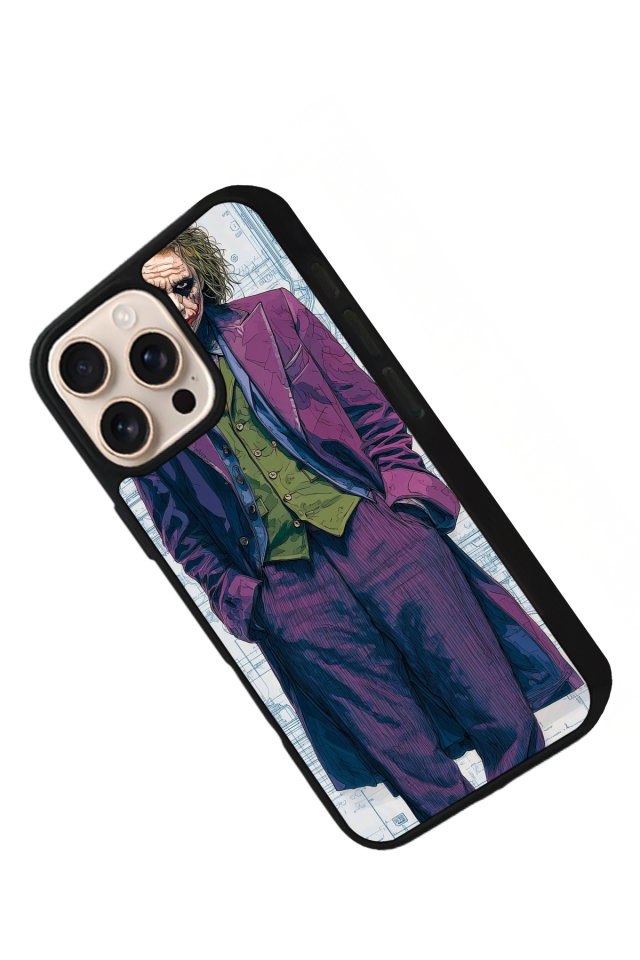 iPhone 14 Pro Max Uyumlu Joker Tasarımlı Glossy Premium Kılıf