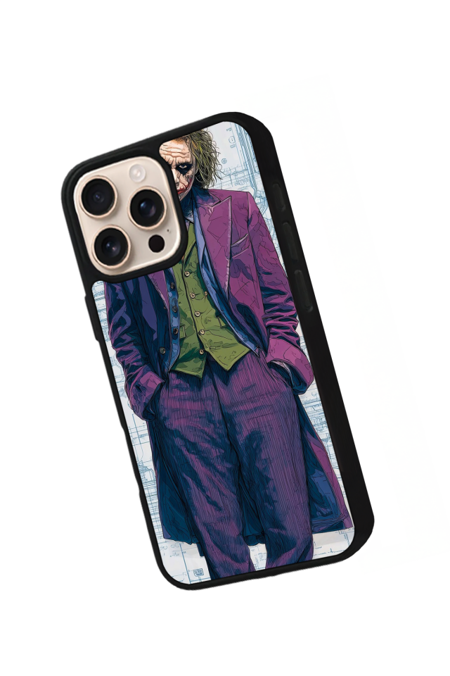 iPhone 14 Pro Max Uyumlu Joker Tasarımlı Glossy Premium Kılıf