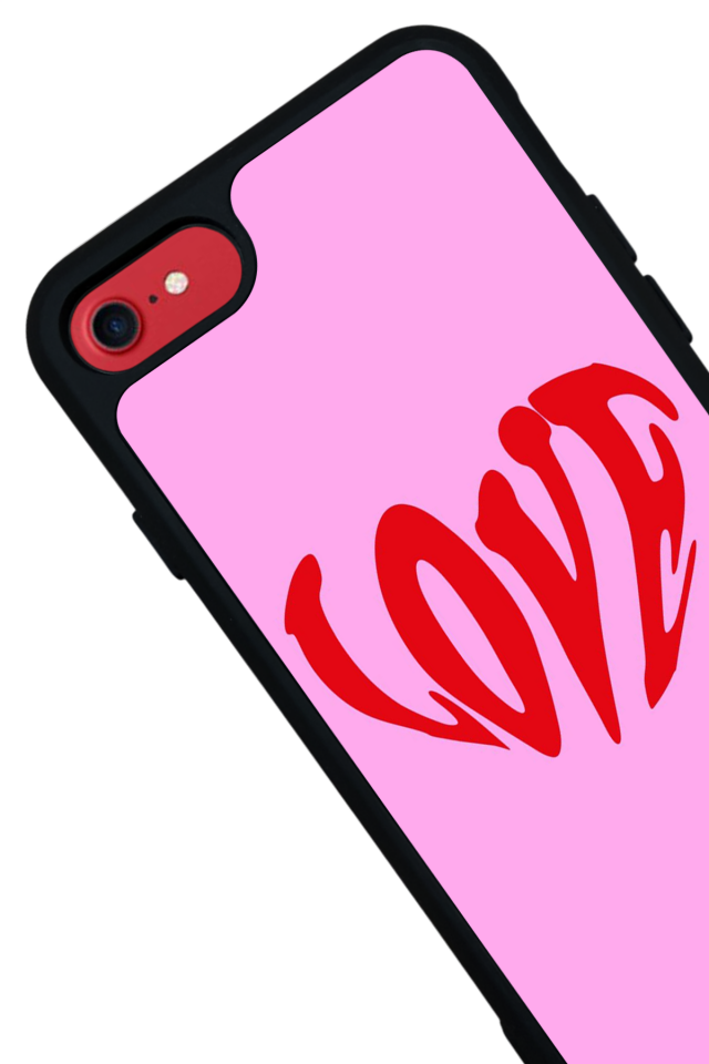 iPhone 8 Uyumlu Kalp Love Tasarımlı Glossy Premium Kılıf